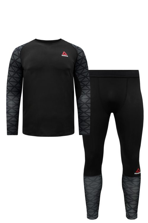 Костюм для тренировок 2 в 1 Reebok Activchill Black / Gray