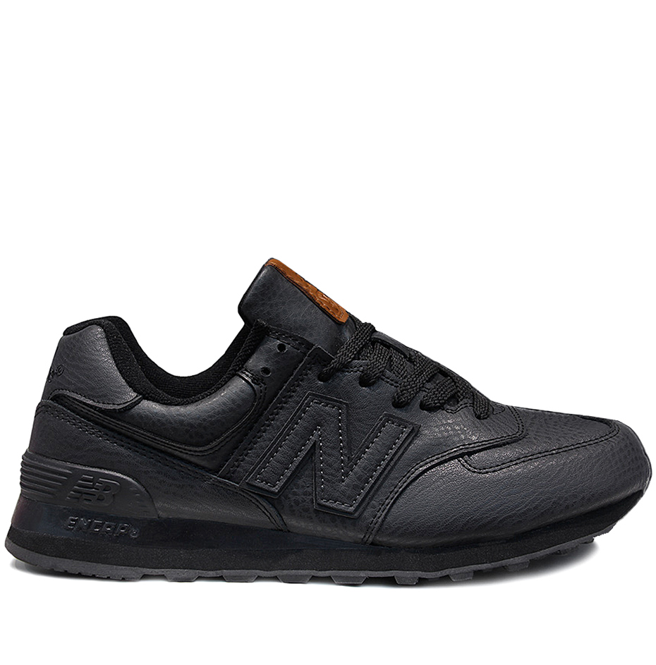 Кроссовки New Balance 574 Leather Mate Black / Black