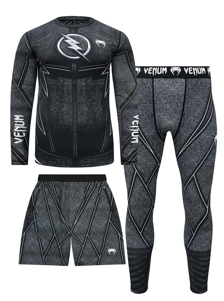 Костюм для тренировок 3 в 1 Venum Lightning Pover Black / Gray