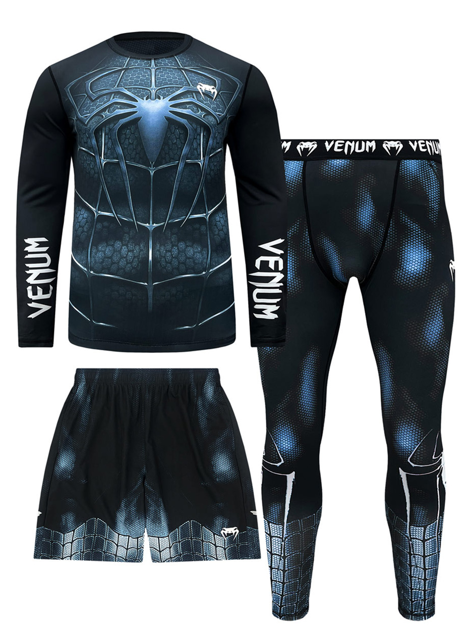 Костюм для тренировок 3 в 1 Venum Spider Pover Black / Blue
