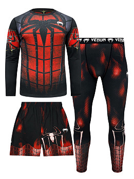 Костюм для тренировок 3 в 1 Venum Spider Pover Black / Red