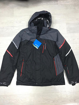 Куртка горнолыжная Columbia Omni Heat Black / D Gray / Red