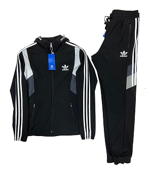 Костюм спортивный Adidas 3 Stripes AD7301A Black / White // Gray