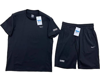 Костюм шорты с футболкой Nike Just Do It Black / Black