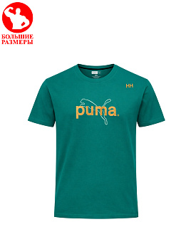 Футболка Puma Cat 40318K32022 GT Turquoise / Yellow