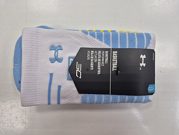 Носки спортивные UArmour X Basketball 50228M359 U White / Blue