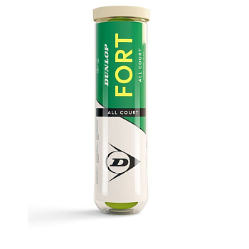 Мяч для большого тенниса профессиональный Dunlop Fort All Court 4B, ITF, 4 шт.