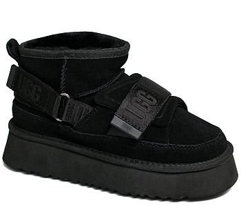 Угги UGG W CLASSIC ULTRA MIN HYBRID Suede All Black