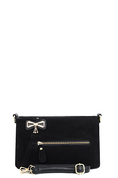 Сумка Balmain 85735098781 Suede Black / Gold