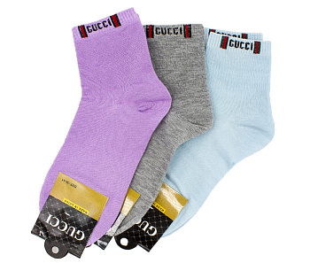 Носки унисекс Gucci 8240B0533 Melange Light Blue (светло-голубые)