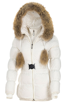 Пуховик Mom Mee Mileid 301145 Elongated White