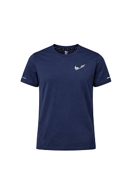 Футболка Nike Running Flex 885183 Dark Blue