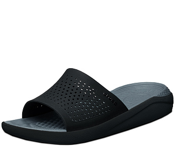 Шлепанцы Crocs LiteRide Slide 205183-0DD Black / Dark Gray