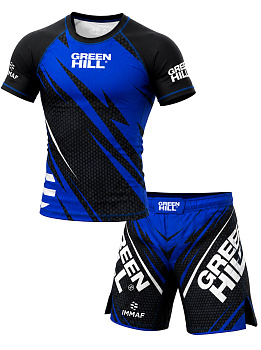 Костюм для тренировок 2 в 1 Green Hill D Blue / Black