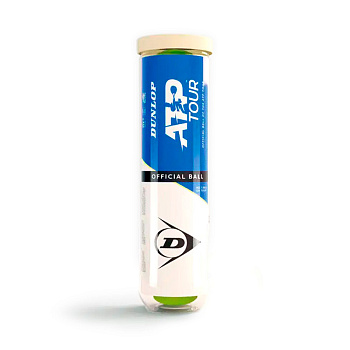 Мяч для большого тенниса профессиональный Dunlop ATP Official Tour Premium 4B, ITF, 4 шт.