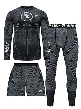 Костюм для тренировок 3 в 1 Venum Lightning Pover Black / Gray