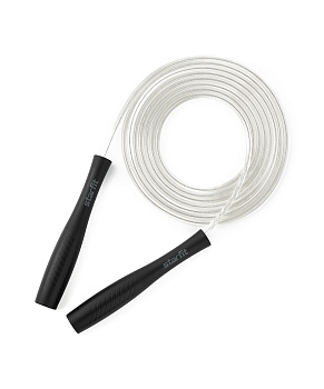 Скакалка STARFIT RP-501 ПВХ с пластиковыми ручками, 3 м, черный