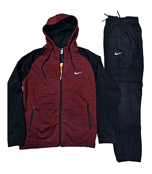Костюм утепленный Nike 7615007430 Fleece Dark Red / Black