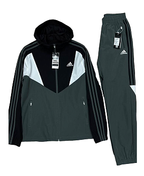 Костюм спортивный Adidas Originals 409H396A Gray / Black / White