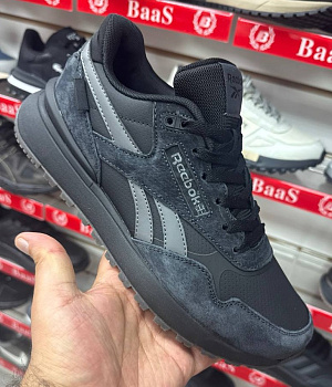 Кроссовки Reebok Classic Nubuck / Suede Black / Grey