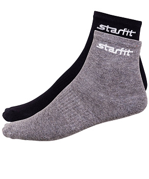 Носки средние Starfit SW-206 U Light Melange Gray / Black - 2 пары