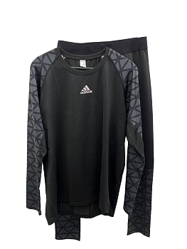 Костюм для тренировок 2 в 1 Adidas United By Fitness Compression Black / Gray