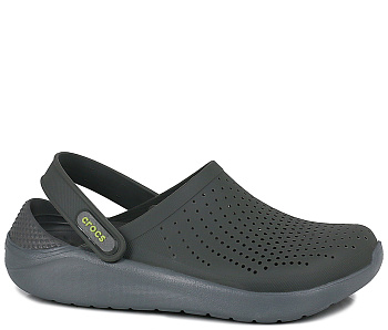 Сабо Crocs LiteRide Clog U Dark Gray / Lime