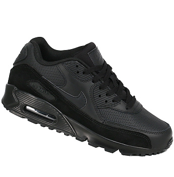 Кроссовки Nike Air Max 90 Leather / Suede All Black
