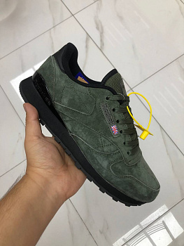 Кроссовки Reebok Classic II Suede Green / Black
