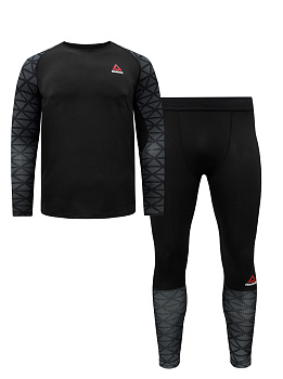 Костюм для тренировок 2 в 1 Reebok Activchill Black / Gray