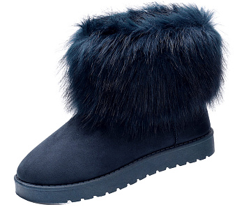 Угги SJN 9657240263 Suede Dark Blue