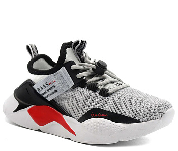 Кроссовки Baas Ploa Urban 65C6369 Textile Gray / Black / Red