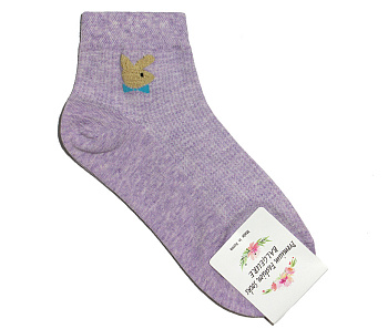 Носки женские Balceure PFS 3D Bunny Purple (фиолетовые)