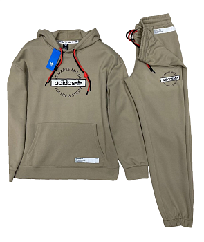 Костюм спортивный Adidas Adicolor Trefoil Tee Beige / Red
