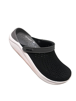 Сабо Crocs LiteRide Clog Black / Dark Gray / White