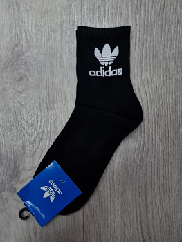 Носки спортивные Adidas Athletic Cushioned Crew U Black / White