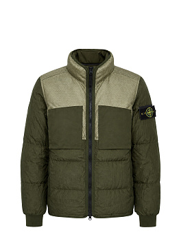 Куртка утепленная Stone Island Garment Dyed Crinkle Dark Green