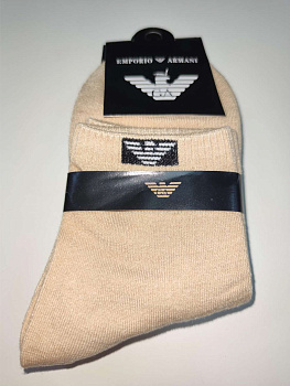 Носки спортивные Armani 8204B0462 US Dark Beige (темно-бежевые)