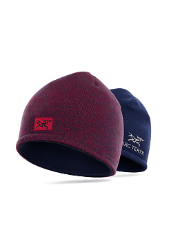 Шапка мужская двухсторонняя Arcteryx 3D Vinous / Dark Blue