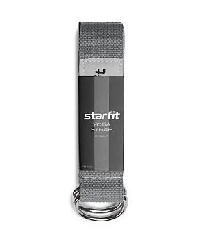 Ремень для йоги STARFIT YB-100 240 см, темно-серый