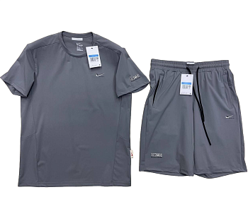 Костюм шорты с футболкой Nike Just Do It Grey / Grey