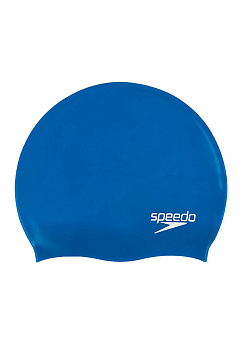 Шапочка для плавания SPEEDO Plain Flat Silicone Cap Blue Junior, силикон