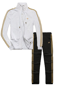 Спортивный костюм Adidas 1356 White/Gold