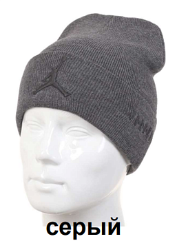 Шапка мужская Nike Jordan 527JR380 Dark Gray / Black