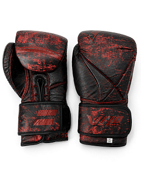 Перчатки боксерские Velo Advanced Black / Red, кожа