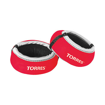 Утяжелители на запястье TORRES 0,5 кг, красный