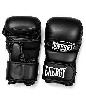 Перчатки для MMA Energy Boxing 695 , PU, Leather Black / White