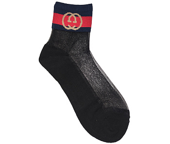 Носки женские Gucci 2408CH7283 Black / Dark Blue (черный / т-синий)