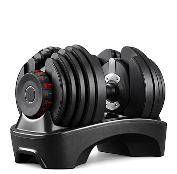 Гантель со ступенчатой регулировкой UNIX Fit 40 кг черная