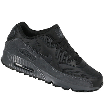 Кроссовки Nike Air Max 90 Leather / Suede Black / Dark Grey